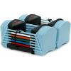 PowerBlock Sport 24 Adjustable Dumbbells, 3-24 lb. Durable Steel Build, Innovative At Home Workout Equipment, All-in-One Strength Training(Blue)