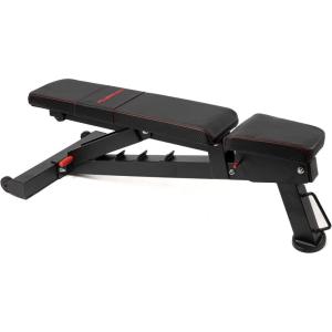 PowerBench 2.0 Adjustable Weight Bench, 7 Positions, Built-in Wheels & Handle, Innovative Equipment for Home & Commercial Gyms, Versatile Workout Bench
