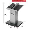 POWERBLOCK Large Column Stand, Dumbbell Rack & Weight Rack,Silver/black